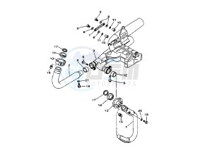 XV VIRAGO 1100 drawing EXHAUST