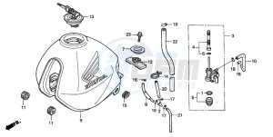 FX650 drawing FUEL TANK (2)