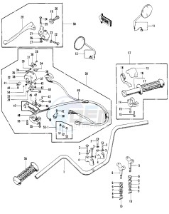 H1 C [MACH III] (-C) 500 [MACH III] drawing HANDLEBAR -- H1-B- -