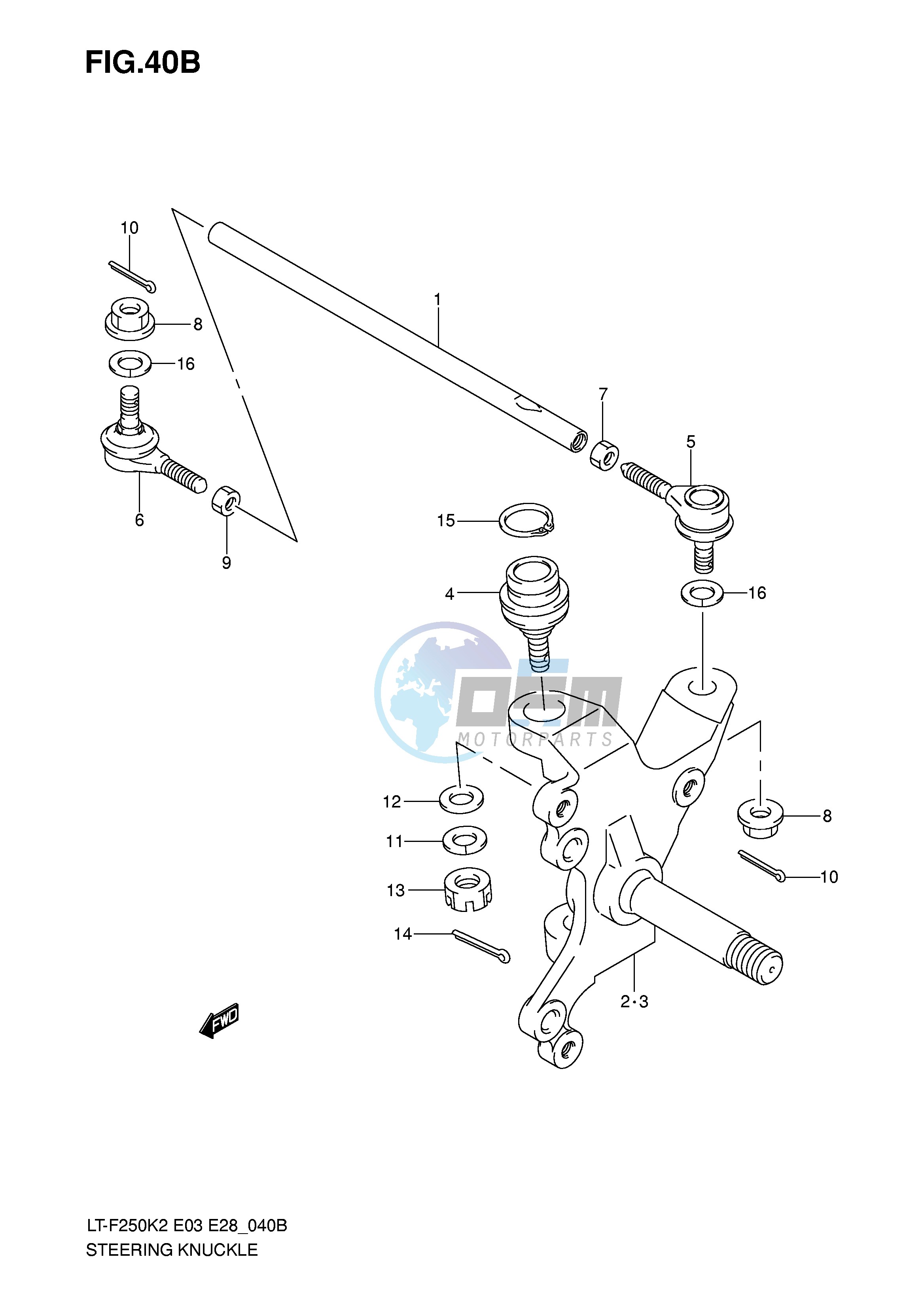 STEERING KNUCKLE (MODEL K5 K6)