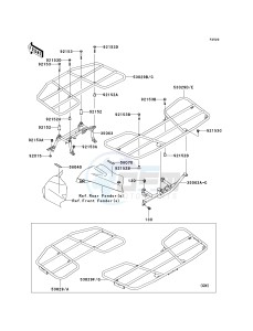 KVF 650 F [BRUTE FORCE 650 4X4I] (F6F-F9F ) F8F drawing CARRIER-- S- -