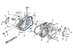 MITO EVOL.125 drawing CRANKCASE COVER