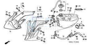 CRF250R9 Australia - (U / BLA) drawing FUEL TANK