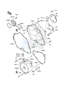 KLF300 KLF300B6F EU GB drawing Engine Cover(s)