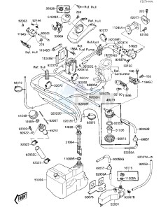 JS 650 A [650 SX] (A1) [650 SX] drawing FUEL TANK