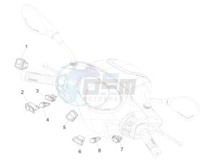 Medley 125 4T ie ABS E4 (EMEA) drawing Selectors - Switches - Buttons