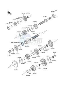 ZX 1400 A [NINJA ZX-14] (A6F-A7FA) A7F drawing TRANSMISSION