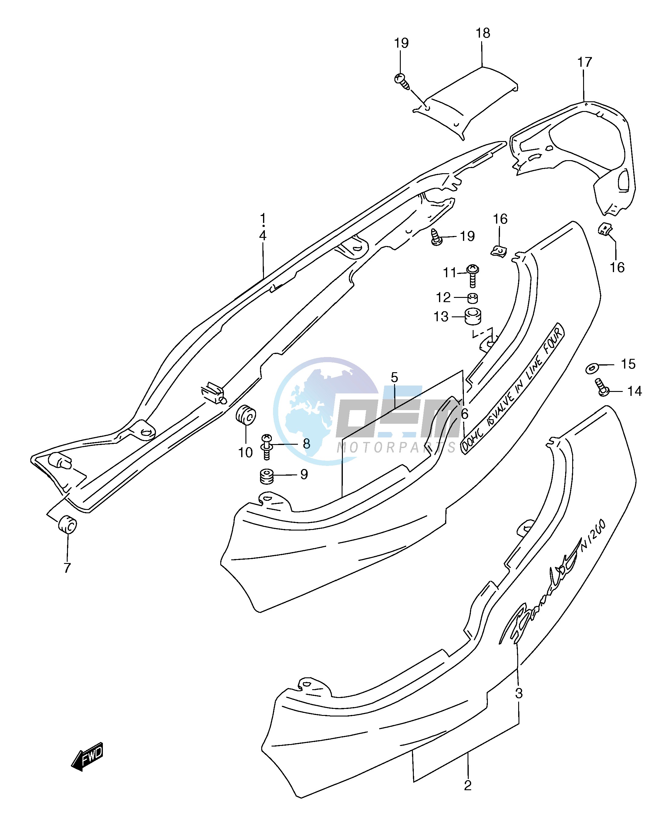 FRAME COVER (GSF1200Y SY)