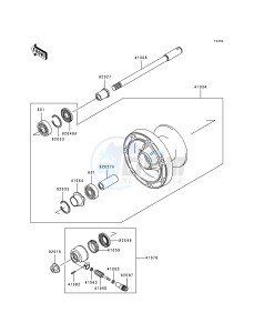 EN 500 C [VULCAN 500 LTD] (C1-C5) [VULCAN 500 LTD] drawing FRONT WHEEL