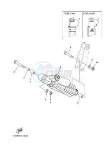 YFM700R YFM700RSE RAPTOR 700 SPECIAL EDITION (1VSE 1VSF) drawing REAR SUSPENSION