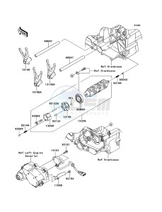 VN1700_VOYAGER_ABS VN1700B9F GB XX (EU ME A(FRICA) drawing Gear Change Drum/Shift Fork(s)