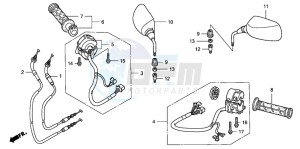 FJS400D SILVER WING drawing SWITCH/CABLE