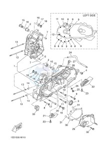 YP400RA X-MAX 400 ABS X-MAX (1SDC 1SDC 1SDC 1SDC) drawing CRANKCASE