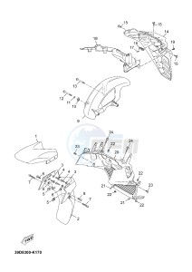 YP125R X-MAX125 X-MAX125 (2ABG) drawing FENDER