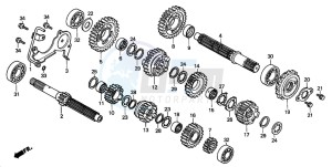 VT750DCB SHADOW SPIRIT drawing TRANSMISSION