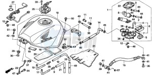 VFR800 drawing FUEL TANK