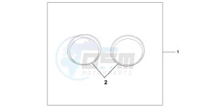 CBF600SA drawing METER RING