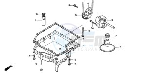 CBR600F drawing OIL PAN/OIL PUMP