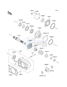 KAF 620 E [MULE 3010 4X4] (E6F-E8F) E6F drawing BEVEL GEAR CASE