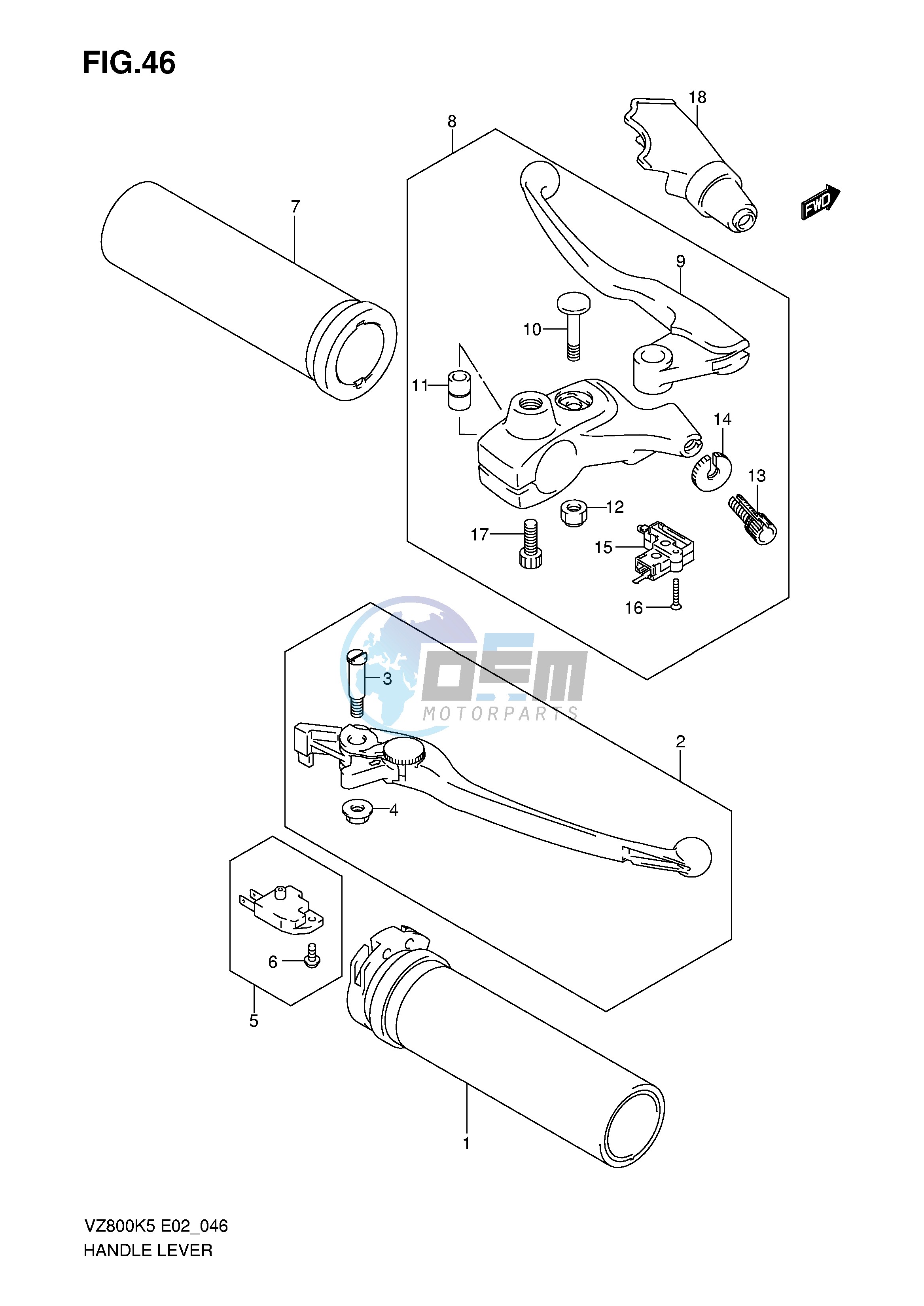 HANDLE LEVER (MODEL K5 K6)