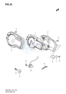 GSR750 EU drawing SPEEDOMETER