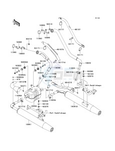 VN 1600 D [VULCAN 1600 NOMAD] (D6F-D8FA) D7FA drawing MUFFLER-- S- -