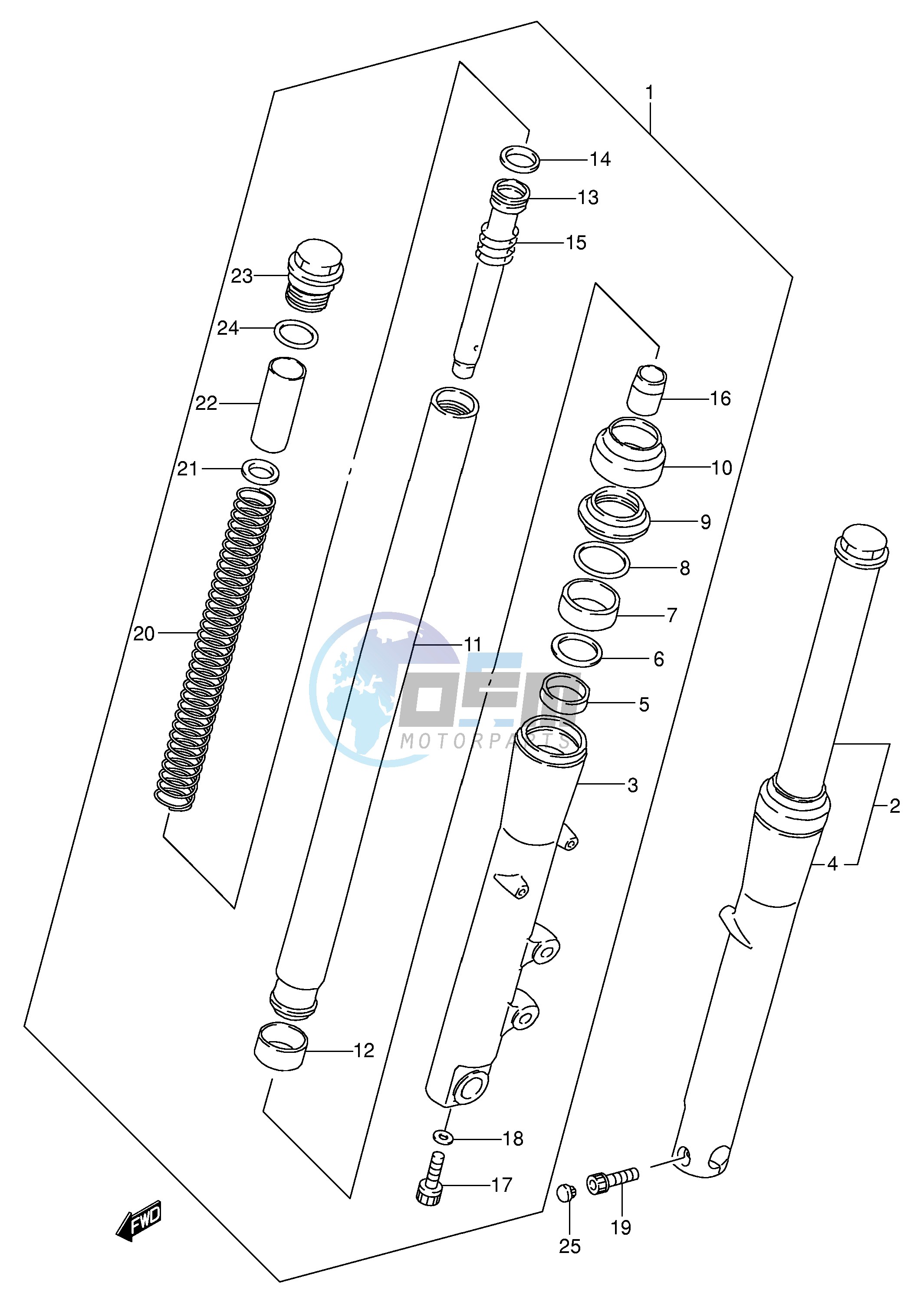 FRONT DAMPER (MODEL K1 K2 K3 K4)