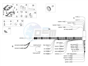 RSV4 1100 RACING FACTORY E4 ABS (EMEA-GSO) drawing Central electrical system