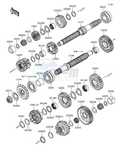 Z1000SX_ABS ZX1000MGF FR GB XX (EU ME A(FRICA) drawing Transmission