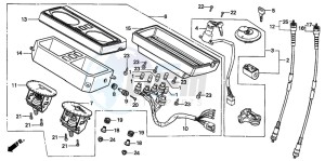 CB125T drawing METER/KEY SET