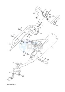 NS50F AEROX 4 (1GB3 1GB3 1GB3) drawing EXHAUST