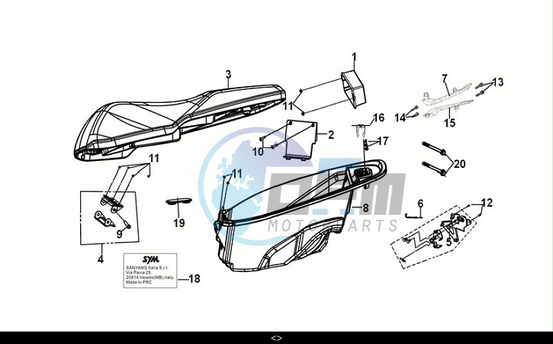 SEAT - REAR GRIP