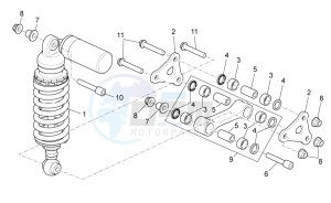 RSV 4 1000 APRC R ABS USA drawing Rear Shock absorber