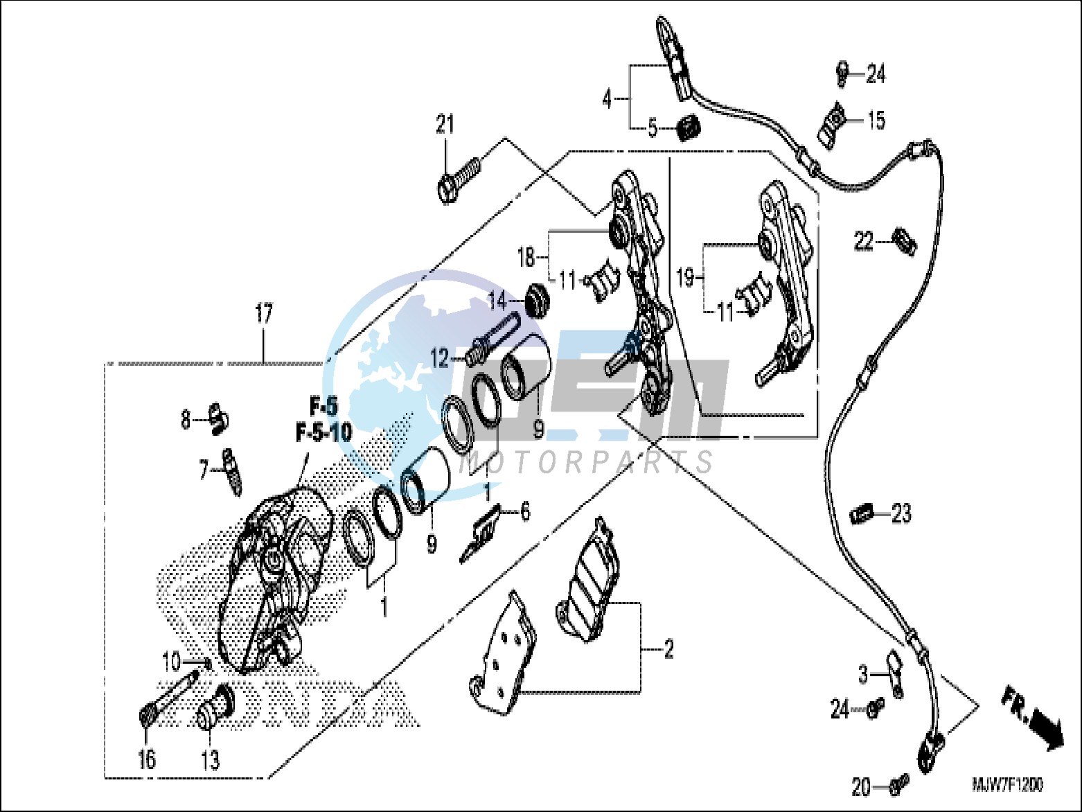 FRONT BRAKE CALIPER