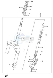 AY50 (P19) katana drawing FRONT FORK