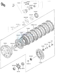 ZX 750 H [NINJA ZX-7] (H1) [NINJA ZX-7] drawing CLUTCH