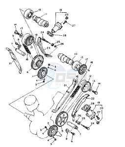 XV VIRAGO 1100 11000 drawing CAMSHAFT -CHAIN