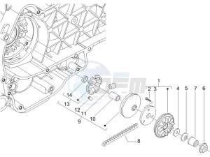 Runner 125 VX 4 (UK) UK drawing Driving pulley