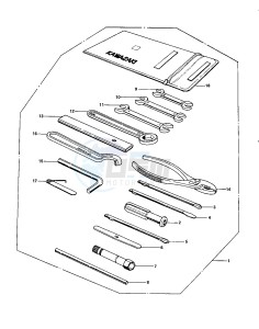 KZ 900 A (A4-A5) drawing OWNER TOOLS