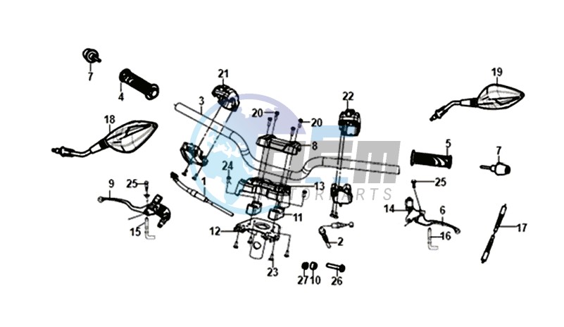 HANDLEBAR / BRAKE LEVERS /CABLES