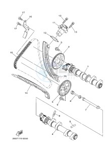 XT1200Z SUPER TENERE ABS (BP81) drawing CAMSHAFT & CHAIN