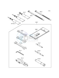 JET SKI ULTRA LX JT1500KGF EU drawing Owner's Tools