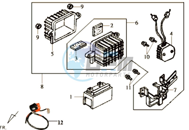 BATTERY - BATTERY HOLDER