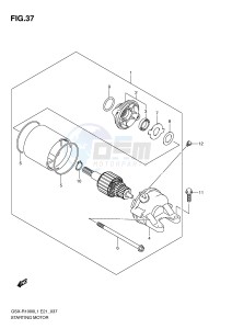 GSX-R1000 (E21) drawing STARTING MOTOR