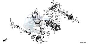 CRF1000DG CRF1000 - Africa Twin - Dual Clutch Europe Direct - (ED) drawing CRANKSHAFT/PISTON