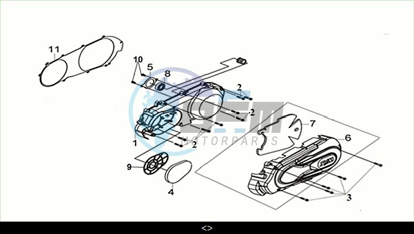 L. CRANK CASE COVER