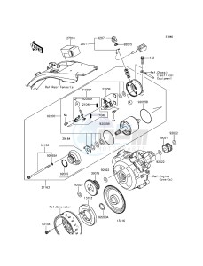 KLX125 KLX125CEF XX (EU ME A(FRICA) drawing Starter Motor