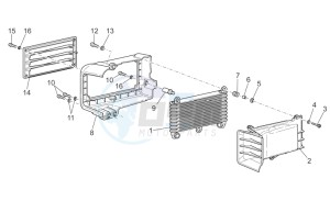 Griso S.E. 1200 8V USA-CND drawing Oil radiator