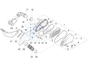 S 125 4T 3V ie drawing Air filter