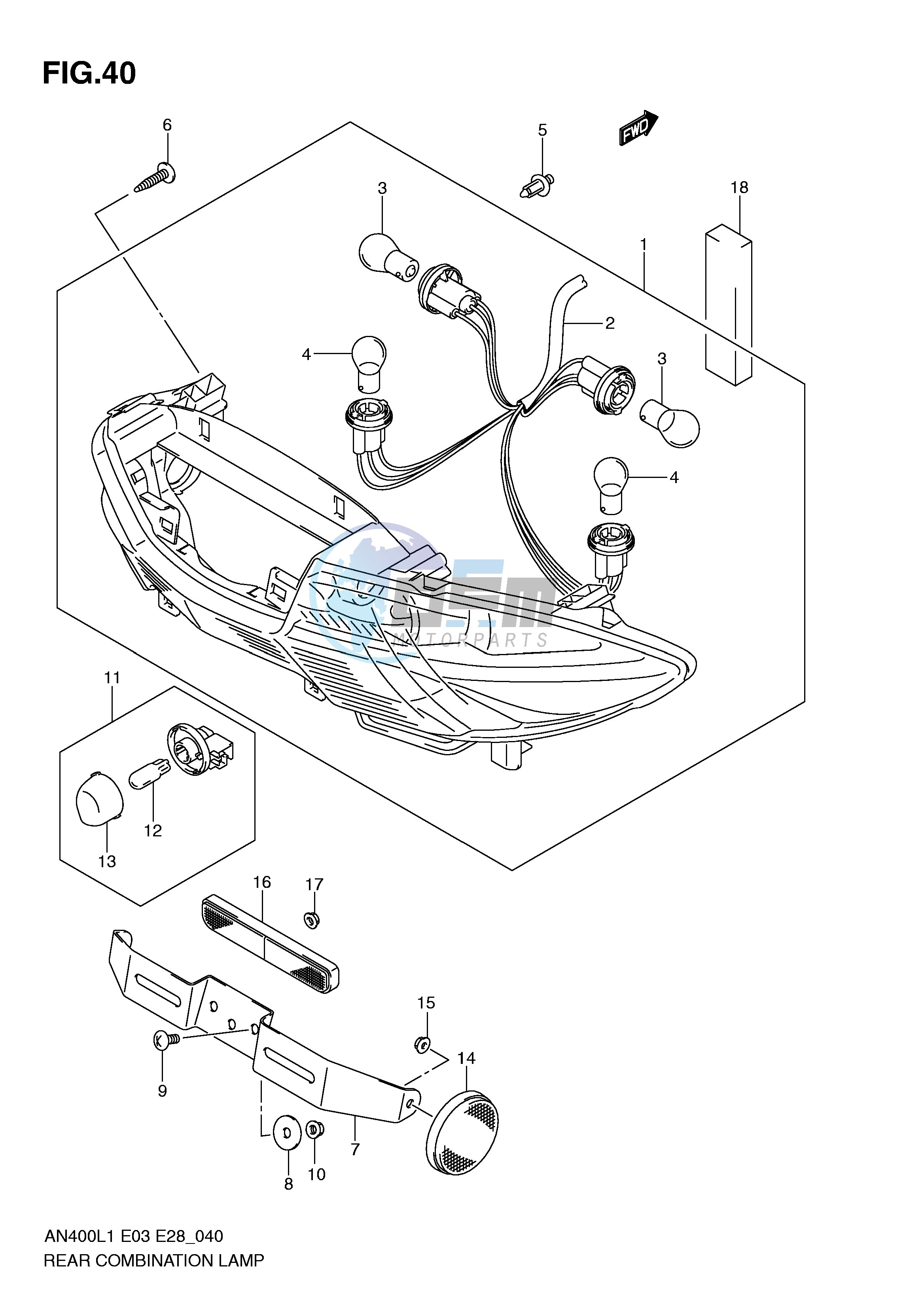 REAR COMBINATION LAMP